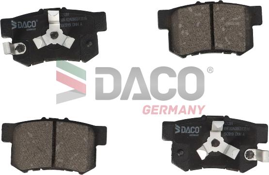 DACO Germany 321201 - Əyləc altlığı dəsti, əyləc diski furqanavto.az