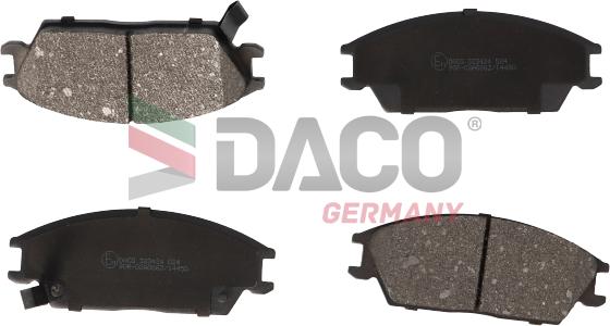 DACO Germany 323424 - Əyləc altlığı dəsti, əyləc diski furqanavto.az