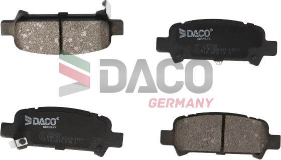 DACO Germany 323602 - Əyləc altlığı dəsti, əyləc diski furqanavto.az