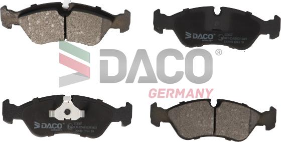 DACO Germany 323607 - Əyləc altlığı dəsti, əyləc diski www.furqanavto.az