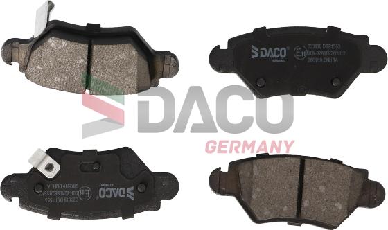 DACO Germany 323619 - Əyləc altlığı dəsti, əyləc diski furqanavto.az