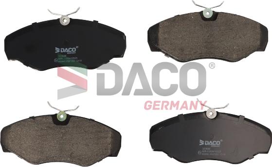 DACO Germany 323626 - Əyləc altlığı dəsti, əyləc diski furqanavto.az