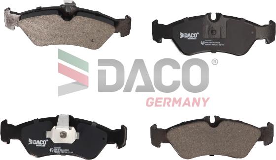 DACO Germany 323329 - Əyləc altlığı dəsti, əyləc diski furqanavto.az