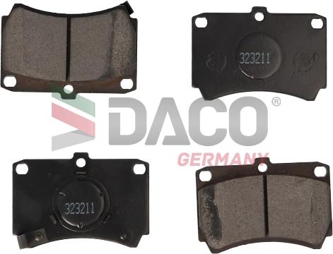 DACO Germany 323211 - Əyləc altlığı dəsti, əyləc diski furqanavto.az