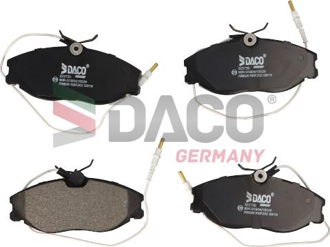 DACO Germany 323730 - Əyləc altlığı dəsti, əyləc diski furqanavto.az