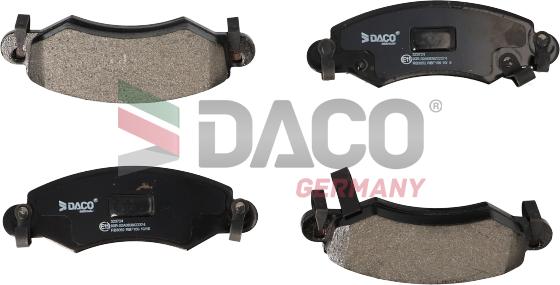 DACO Germany 323724 - Əyləc altlığı dəsti, əyləc diski furqanavto.az