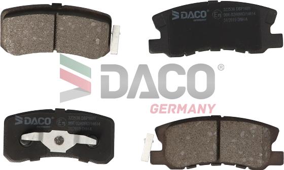 DACO Germany 322536 - Əyləc altlığı dəsti, əyləc diski furqanavto.az