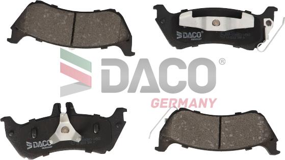 DACO Germany 322341 - Əyləc altlığı dəsti, əyləc diski furqanavto.az