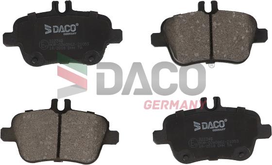 DACO Germany 322348 - Əyləc altlığı dəsti, əyləc diski furqanavto.az