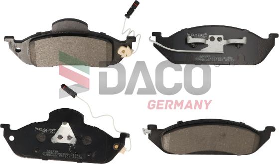 DACO Germany 322330 - Əyləc altlığı dəsti, əyləc diski furqanavto.az