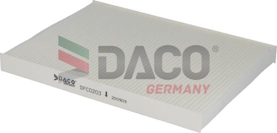 DACO Germany DFC0203 - Filtr, daxili hava www.furqanavto.az