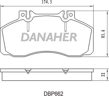 Roadhouse 224540 - Əyləc altlığı dəsti, əyləc diski furqanavto.az