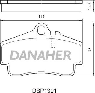 Danaher DBP1301 - Əyləc altlığı dəsti, əyləc diski furqanavto.az