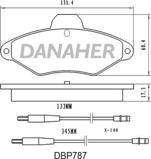 FTE 9001272 - Əyləc altlığı dəsti, əyləc diski furqanavto.az