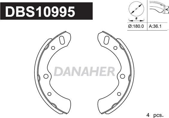 Danaher DBS10995 - Əyləc Başlığı Dəsti furqanavto.az