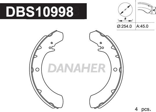 Danaher DBS10998 - Əyləc Başlığı Dəsti furqanavto.az