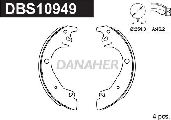 Danaher DBS10949 - Əyləc Başlığı Dəsti furqanavto.az