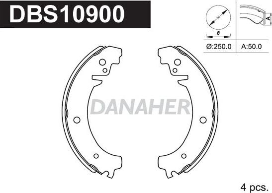 Danaher DBS10900 - Əyləc Başlığı Dəsti furqanavto.az