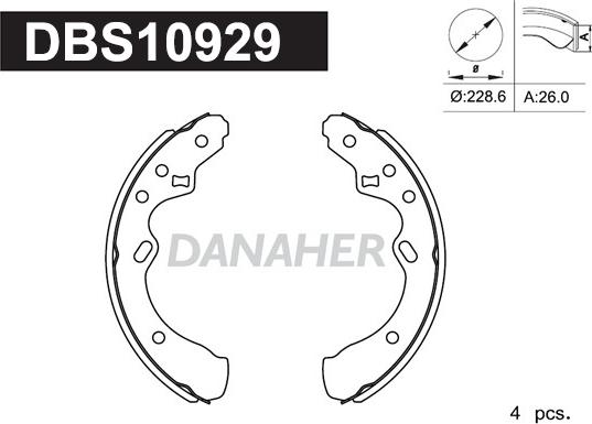 Danaher DBS10929 - Əyləc Başlığı Dəsti furqanavto.az