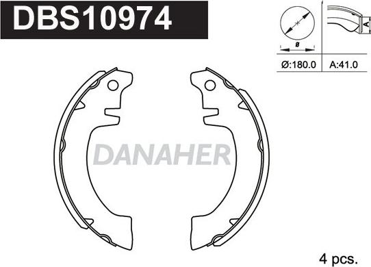 Danaher DBS10974 - Əyləc Başlığı Dəsti furqanavto.az