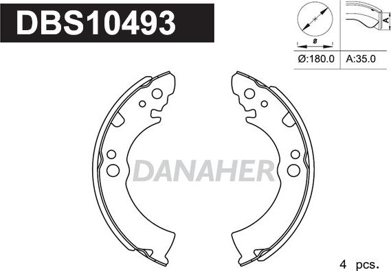 Danaher DBS10493 - Əyləc Başlığı Dəsti furqanavto.az