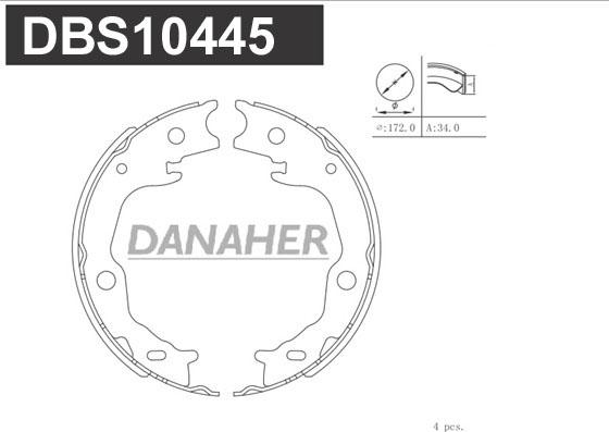 Danaher DBS10445 - Əyləc başlığı dəsti, dayanacaq əyləci furqanavto.az