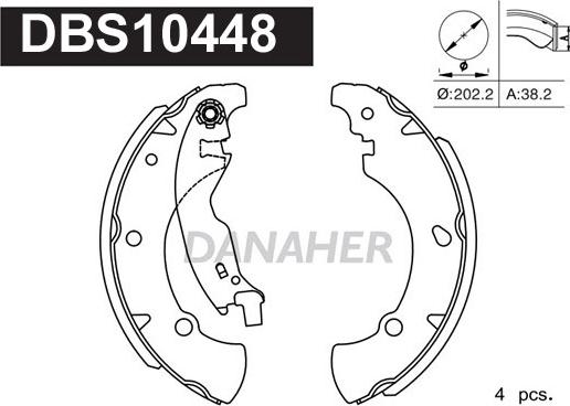 Danaher DBS10448 - Əyləc Başlığı Dəsti furqanavto.az