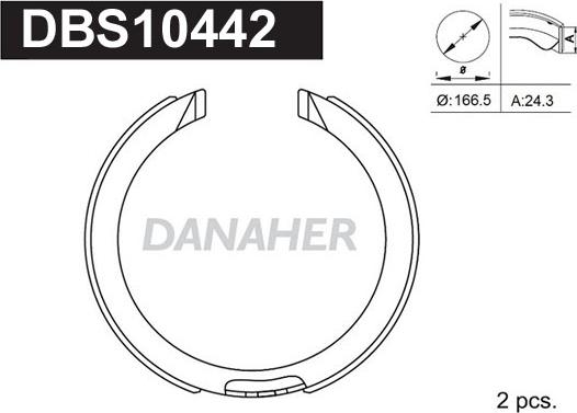 Danaher DBS10442 - Əyləc başlığı dəsti, dayanacaq əyləci furqanavto.az