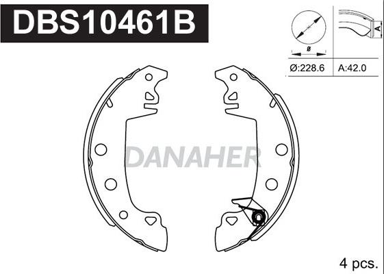 Danaher DBS10461B - Əyləc Başlığı Dəsti furqanavto.az