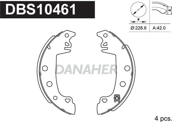 Danaher DBS10461 - Əyləc Başlığı Dəsti furqanavto.az