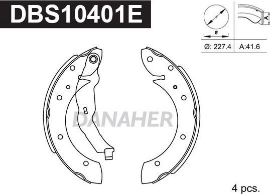 Danaher DBS10401E - Əyləc Başlığı Dəsti furqanavto.az