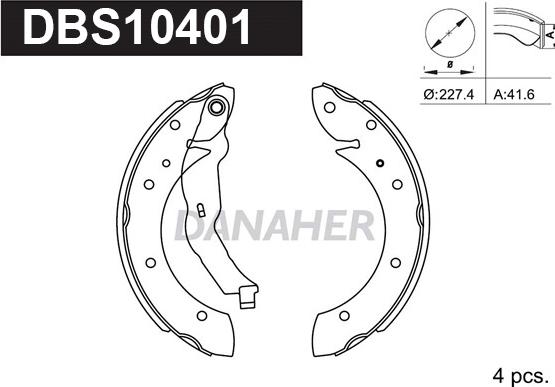 Danaher DBS10401 - Əyləc Başlığı Dəsti furqanavto.az