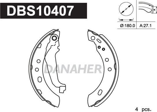 Danaher DBS10407 - Əyləc Başlığı Dəsti furqanavto.az