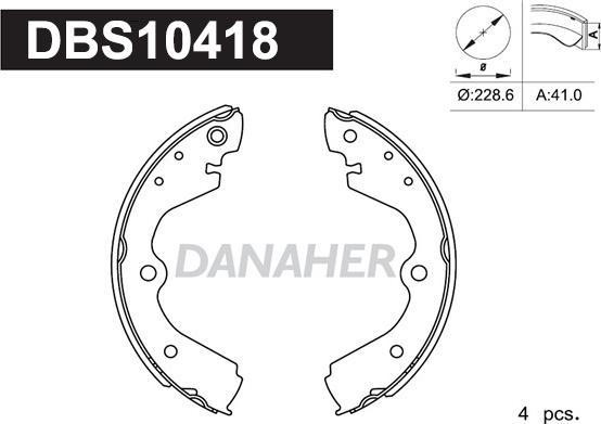 Danaher DBS10418 - Əyləc Başlığı Dəsti furqanavto.az