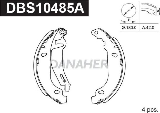 Danaher DBS10485A - Əyləc Başlığı Dəsti furqanavto.az