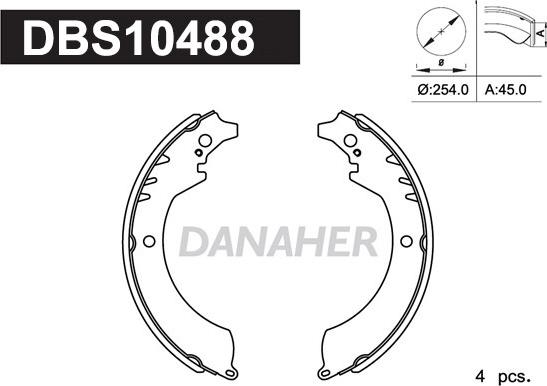 Danaher DBS10488 - Əyləc Başlığı Dəsti furqanavto.az