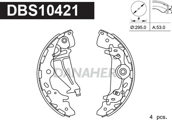 Danaher DBS10421 - Əyləc Başlığı Dəsti furqanavto.az