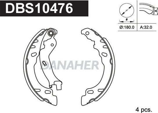 Danaher DBS10476 - Əyləc Başlığı Dəsti furqanavto.az