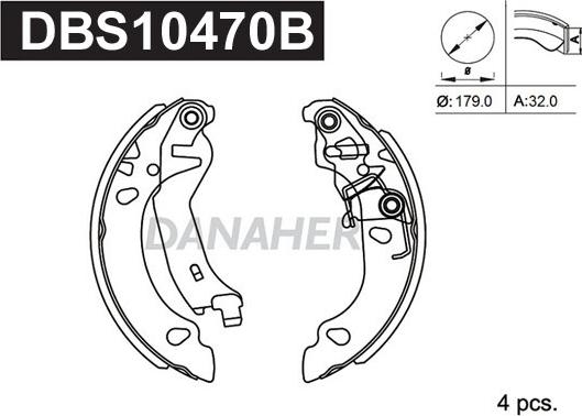 Danaher DBS10470B - Əyləc Başlığı Dəsti furqanavto.az