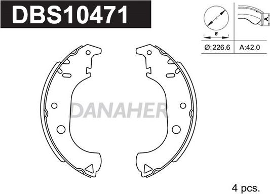 Danaher DBS10471 - Əyləc Başlığı Dəsti furqanavto.az