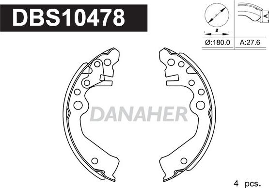 Danaher DBS10478 - Əyləc Başlığı Dəsti furqanavto.az