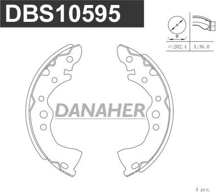 Danaher DBS10595 - Əyləc Başlığı Dəsti furqanavto.az