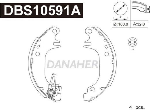 Danaher DBS10591A - Əyləc Başlığı Dəsti furqanavto.az