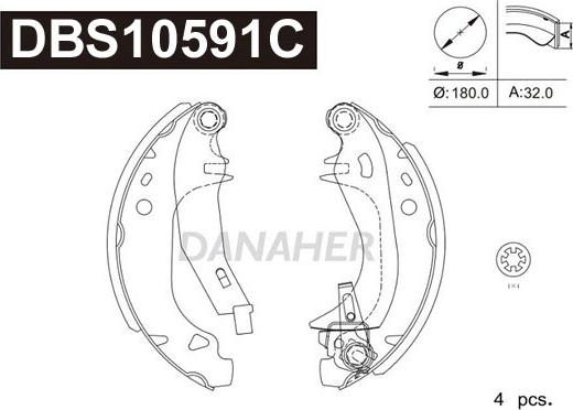 Danaher DBS10591C - Əyləc Başlığı Dəsti furqanavto.az