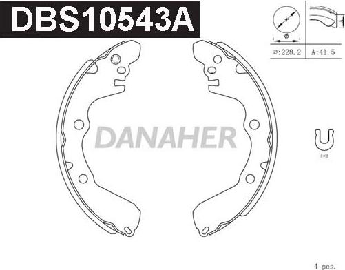 Danaher DBS10543A - Əyləc Başlığı Dəsti furqanavto.az