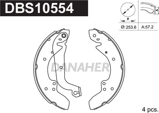 Danaher DBS10554 - Əyləc Başlığı Dəsti furqanavto.az