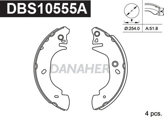 Danaher DBS10555A - Əyləc Başlığı Dəsti furqanavto.az