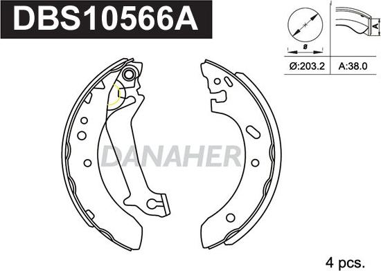 Danaher DBS10566A - Əyləc Başlığı Dəsti furqanavto.az