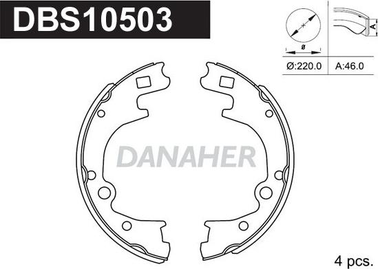 Danaher DBS10503 - Əyləc Başlığı Dəsti furqanavto.az