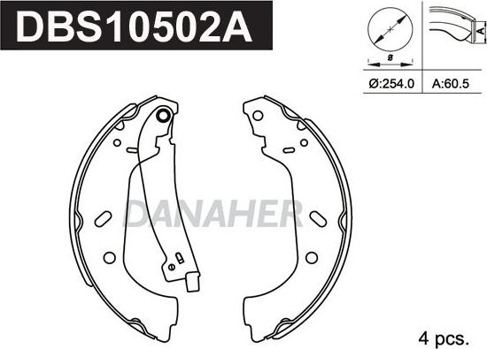 Danaher DBS10502A - Əyləc Başlığı Dəsti furqanavto.az